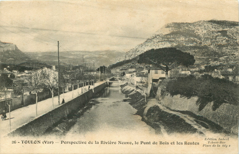 Perspective de la Rivière Neuve, le Pont de Bois et les Routes