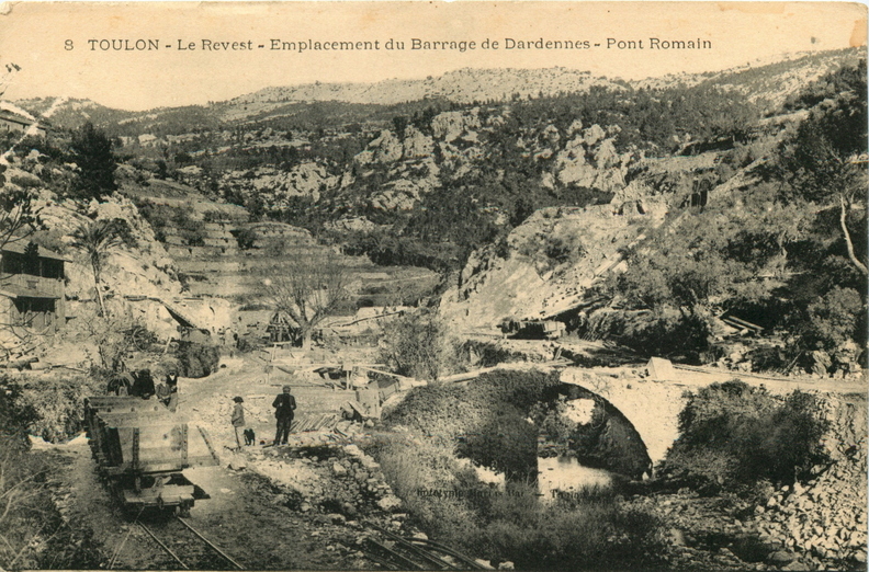TOULON - Le Revest - Emplacement du barrage de Dardennes - Pont Romain