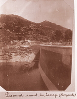 Parement amont du barrage (Rive gauche)