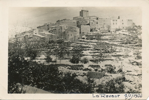 Le village sous la neige le 5 janvier 1938