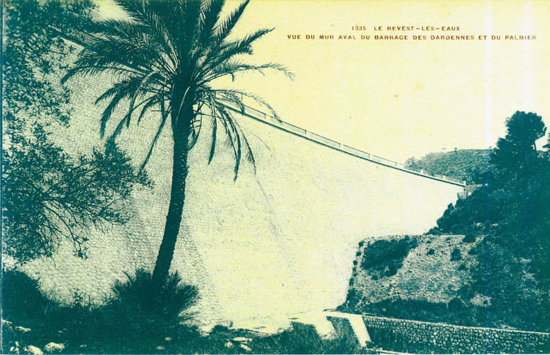 Barrage aval et le palmier